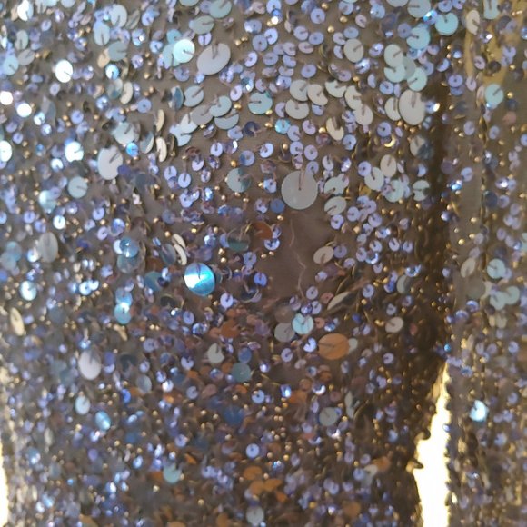 Aidan Mattox Sapphire Sequin Dress - Picture 6 of 9